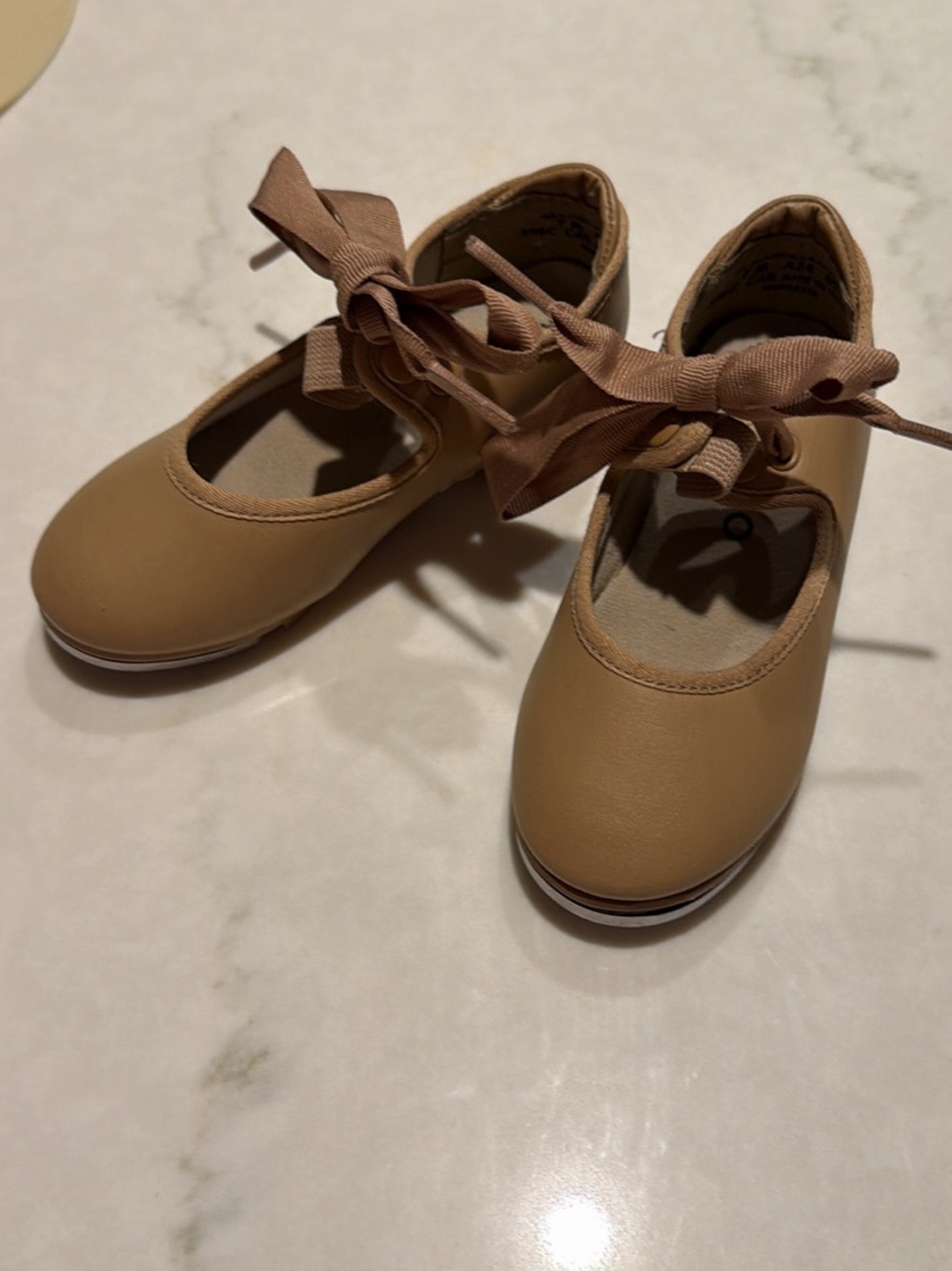 Capezio Toddler Girls' Tap Shoes with Ribbon Tie